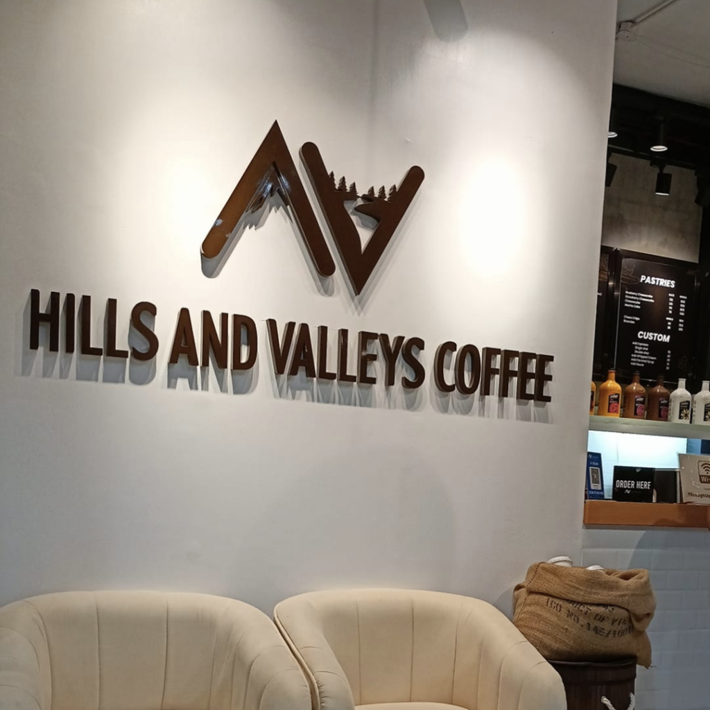 hills and valleys coffee logo