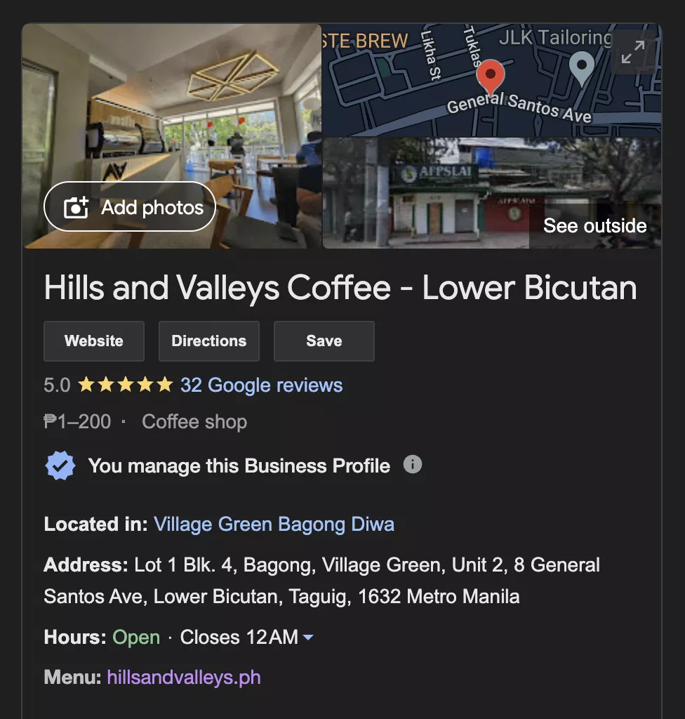 coffee shop lower bicutan taguig coffee reviews