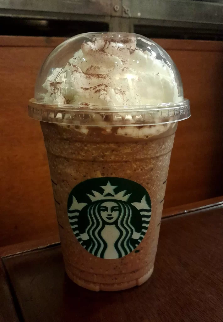 Dark Mocha Frappe, Add 1 shot of Espresso and Maxed out Frappe Chips